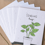 encouragement wildflower seed paper card for mental health